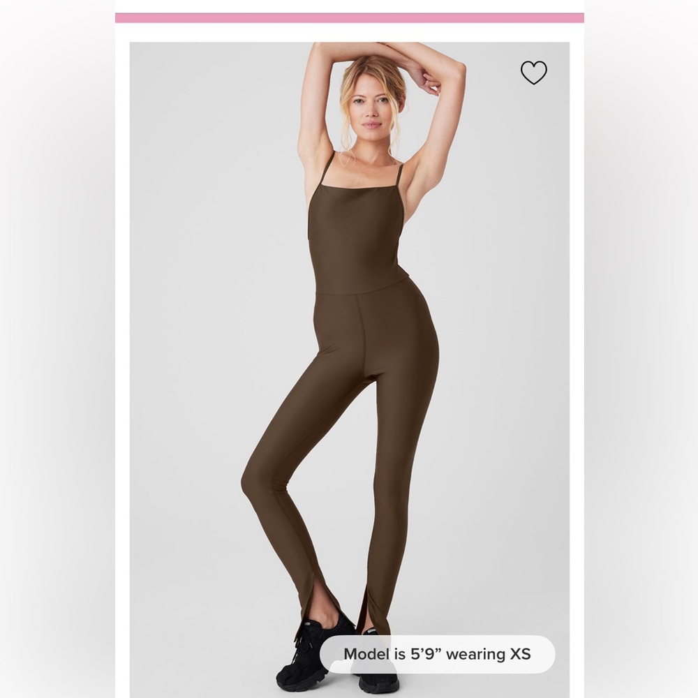 Alo disco daze one piece in espresso xxs